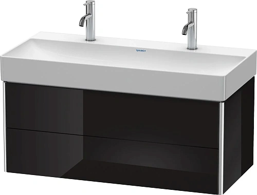 Тумба под раковину Duravit XSquare XS416304040 подвесная 98 см черный глянцевый Тумба под раковину Duravit XSquare XS416304040 подвесная 98 см черный глянцевый