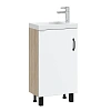 Тумба под раковину Onika Тимбер 45 см 104508 напольная, белая мат./дуб сонома (для Фостер 45) Тумба под раковину Onika Тимбер 45 см 104508 напольная, белая мат./дуб сонома (для Фостер 45)