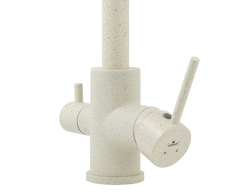 Смеситель для кухни Kaiser Merkur 26744-11 Beige боковой под фильтр R-излив бежевый мрамор Смеситель для кухни Kaiser Merkur 26744-11 Beige боковой под фильтр R-излив бежевый мрамор