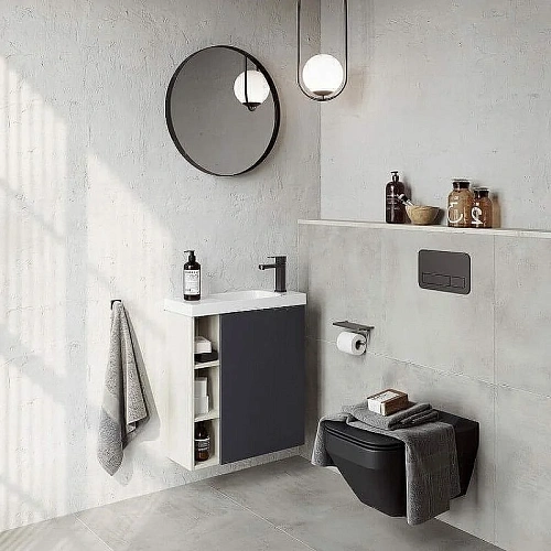 Корпус тумбы под раковину Aqwella Alba 60 R ALB0106RLS подвесной камень натуральный 600х700х250 мм Корпус тумбы под раковину Aqwella Alba 60 R ALB0106RLS подвесной камень натуральный 600х700х250 мм