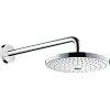 Картинка анонса товара «верхний душ hansgrohe raindance select s 240 2jet с держателем 390 мм, белый/хром 26466400»