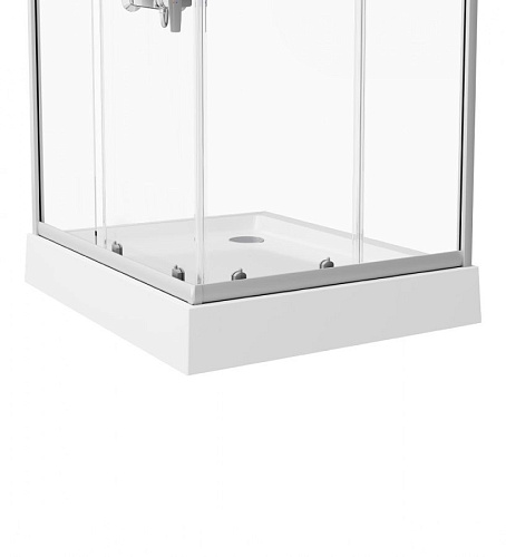 Душевой уголок AM.PM Gem W90G-404-100280-MT 100х80 стекло прозрачное, профиль серебро матовое Душевой уголок AM.PM Gem W90G-404-100280-MT 100х80 стекло прозрачное, профиль серебро матовое