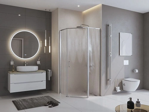 Душевой уголок BelBagno UNO-195-P-1-90-CH-CR Душевой уголок BelBagno UNO-195-P-1-90-CH-CR