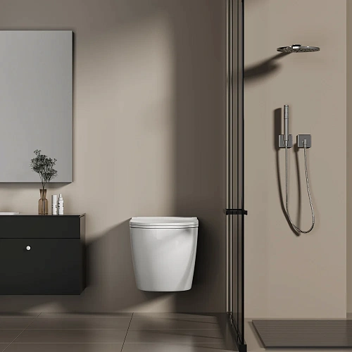 Унитаз подвесной ABBER Bequem AC1126P белый с импульсным смывом Унитаз подвесной ABBER Bequem AC1126P белый с импульсным смывом