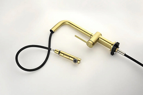 Смеситель для кухни Paulmark NEO светлое золото Ne214419-LG Смеситель для кухни Paulmark NEO светлое золото Ne214419-LG