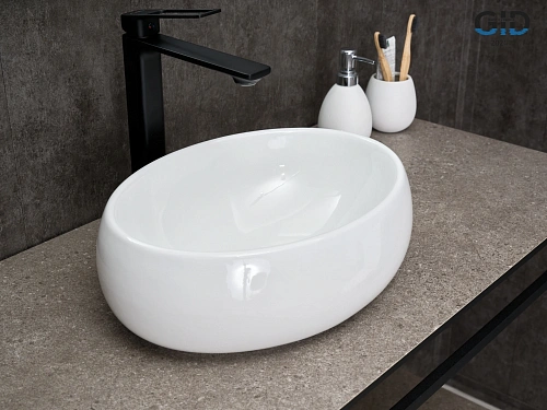 Раковина Gid N9030ds 51235 накладная белая 40x30x13.5 Раковина Gid N9030ds 51235 накладная белая 40x30x13.5