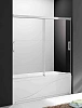 Шторка на ванну CEZARES TANDEM-SOFT-VF-2-190/145-C-Cr-IV 190см стекло прозрачное, профиль хром