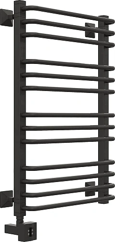 Полотенцесушитель электрический EWRIKA Кассандра Pd 80x50 L, черный матовый 510496 Полотенцесушитель электрический EWRIKA Кассандра Pd 80x50 L, черный матовый 510496