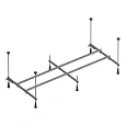 Каркас для ванны AM.PM AM.PM W01A-150-070W-R разборный 150х70 см Каркас для ванны AM.PM AM.PM W01A-150-070W-R разборный 150х70 см