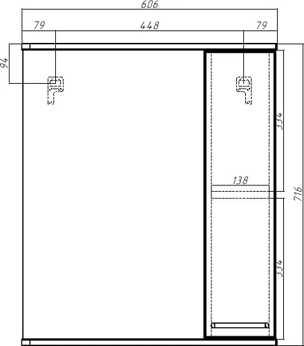 Зеркало DIWO Брянск 60 569132 Зеркало DIWO Брянск 60 569132