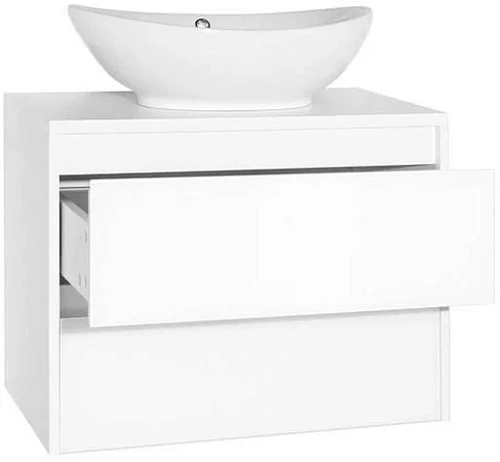 Тумба под раковину Style Line Монако 70 (2 ящ.), Гамма 56, Осина бел /бел лакобель, PLUS ЛС-00000623 Тумба под раковину Style Line Монако 70 (2 ящ.), Гамма 56, Осина бел /бел лакобель, PLUS ЛС-00000623