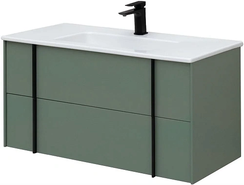 Тумба под раковину Allen Brau Reality 100 1.32007.CGM олива матовый Тумба под раковину Allen Brau Reality 100 1.32007.CGM олива матовый