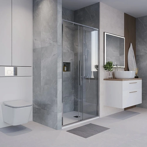 Душевая дверь Niagara Nova NG-64-11A (110x195) хром, стекло прозрачное Душевая дверь Niagara Nova NG-64-11A (110x195) хром, стекло прозрачное