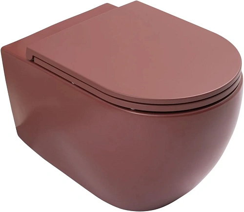 Унитаз подвесной Allen Brau Reality 4.32015.BD сиденье с микролифт бордо Унитаз подвесной Allen Brau Reality 4.32015.BD сиденье с микролифт бордо