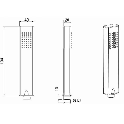 Душевой гарнитур Allen Brau Infinity 5.21021-00 Душевой гарнитур Allen Brau Infinity 5.21021-00
