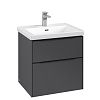 Картинка анонса товара «тумба под раковину villeroy &amp; boch subway 3.0 graphite / graphite c57801vr»