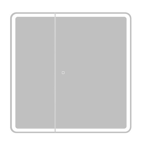 Зеркальный шкаф SPC-MAR-800/800-2A-LED-TCH 12W220-240V 800x800x150 с подсветкой и сенсорным выключателем Зеркальный шкаф SPC-MAR-800/800-2A-LED-TCH 12W220-240V 800x800x150 с подсветкой и сенсорным выключателем