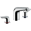 Смеситель для раковины Hansgrohe Novus на 3 отверстия, со сливным гарнитуром 71140000, хром Смеситель для раковины Hansgrohe Novus на 3 отверстия, со сливным гарнитуром 71140000, хром
