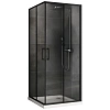 Душевой уголок ABBER Schwarzer Diamant AG02090B5 90x90 см универсальный, профиль черный, стекло прозрачное Душевой уголок ABBER Schwarzer Diamant AG02090B5 90x90 см универсальный, профиль черный, стекло прозрачное