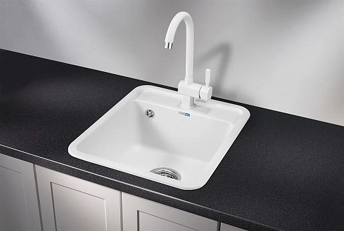 Кухонная мойка Granula 4202, БЕЛЫЙ, СтандАРТ кварц 420х500 Кухонная мойка Granula 4202, БЕЛЫЙ, СтандАРТ кварц 420х500