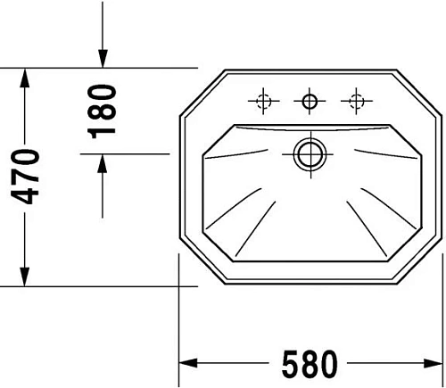 Раковина Duravit 1930 Series 0476580000 Раковина Duravit 1930 Series 0476580000