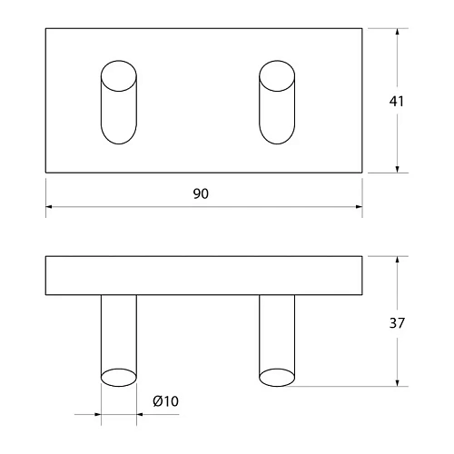 Крючок Iddis Edifice двойной EDISB20i41 Крючок Iddis Edifice двойной EDISB20i41