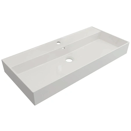 Раковина CEZARES CZR-MIL-100-LVB белый 1000x465 керамика Раковина CEZARES CZR-MIL-100-LVB белый 1000x465 керамика