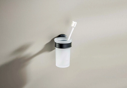 Стакан Aquatek КЛАССИК AQ4527MB черный матовый Стакан Aquatek КЛАССИК AQ4527MB черный матовый