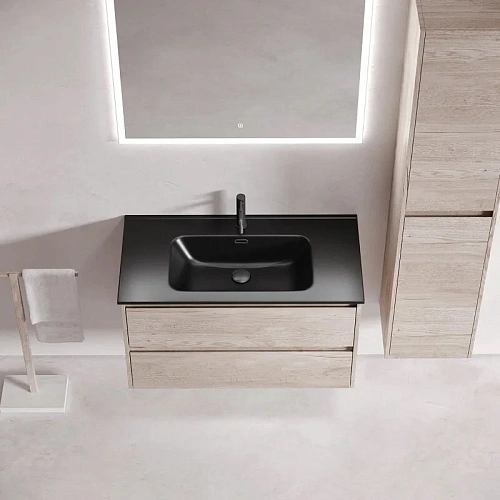 Тумба под раковину Sancos Libra LB90EG 890х450х500 дуб галифакс натуральный, подвесная Тумба под раковину Sancos Libra LB90EG 890х450х500 дуб галифакс натуральный, подвесная