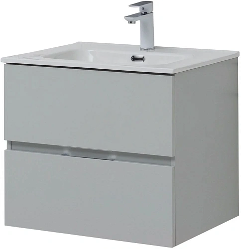 Тумба под раковину Aquanet Алвита New 60 2 ящика, серый 00277512 Тумба под раковину Aquanet Алвита New 60 2 ящика, серый 00277512