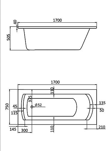 Акриловая ванна Santek Монако XL 170х75 прямоугольная белая 1WH111980 1.WH11.1.980 Акриловая ванна Santek Монако XL 170х75 прямоугольная белая 1WH111980 1.WH11.1.980