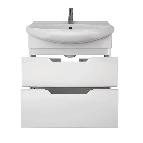 Тумба под раковину DREJA LAGUNA PLUS, 65 см, подвесная/напольная, 2 ящика, с опорами, белый глянец 9 99.0105 Тумба под раковину DREJA LAGUNA PLUS, 65 см, подвесная/напольная, 2 ящика, с опорами, белый глянец 9 99.0105