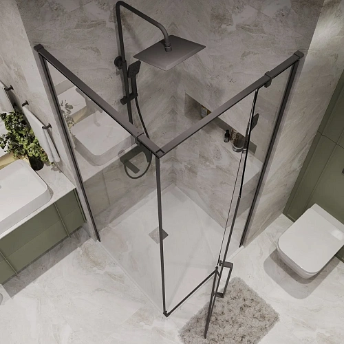 Душевой уголок Niagara Nova NG-6831-34BLACK (90x90x195) квадратная, распашная, черный матовый, стекло прозрачное Душевой уголок Niagara Nova NG-6831-34BLACK (90x90x195) квадратная, распашная, черный матовый, стекло прозрачное