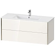 Тумба под раковину Duravit XVIU XV41280B122 подвесная 121 см белая глянцевый Тумба под раковину Duravit XVIU XV41280B122 подвесная 121 см белая глянцевый