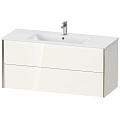 Тумба под раковину Duravit XVIU XV41280B122 подвесная 121 см белая глянцевый Тумба под раковину Duravit XVIU XV41280B122 подвесная 121 см белая глянцевый
