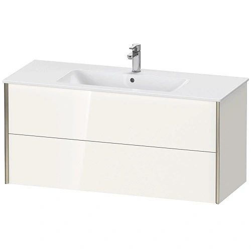Тумба под раковину Duravit XVIU XV41280B122 подвесная 121 см белая глянцевый Тумба под раковину Duravit XVIU XV41280B122 подвесная 121 см белая глянцевый