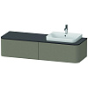 Картинка анонса товара «тумба под раковину duravit happy d.2 plus hp4934r9292 подвесная 160 см серый камень»