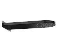 Верхний душ Remer 350MMCANOX настенный 50x20 см, черный матовый