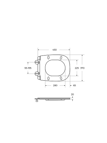 Унитаз подвесной CEZARES COMFORT CZR-380-TH-TOR/SC безободковый с сиденьем Унитаз подвесной CEZARES COMFORT CZR-380-TH-TOR/SC безободковый с сиденьем