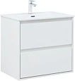 Тумба под раковину Aquanet Милан 70 белый глянец 00336368 подвесная Тумба под раковину Aquanet Милан 70 белый глянец 00336368 подвесная