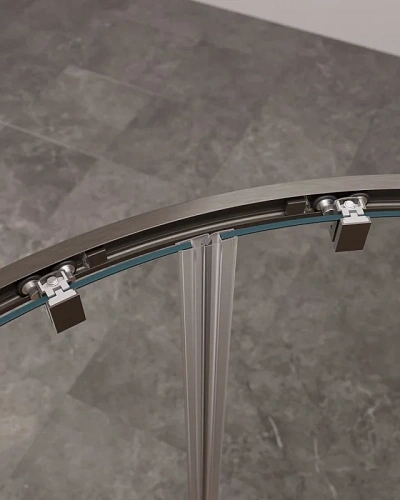 Душевой уголок CEZARES MOLVENO-R-2-100-C-GM-IV цвет профиля оружейная сталь стекло прозрачное 1000x1000 мм Душевой уголок CEZARES MOLVENO-R-2-100-C-GM-IV цвет профиля оружейная сталь стекло прозрачное 1000x1000 мм