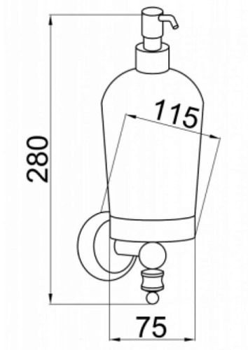 Дозатор жидкого мыла Boheme Vogue 10147 Дозатор жидкого мыла Boheme Vogue 10147