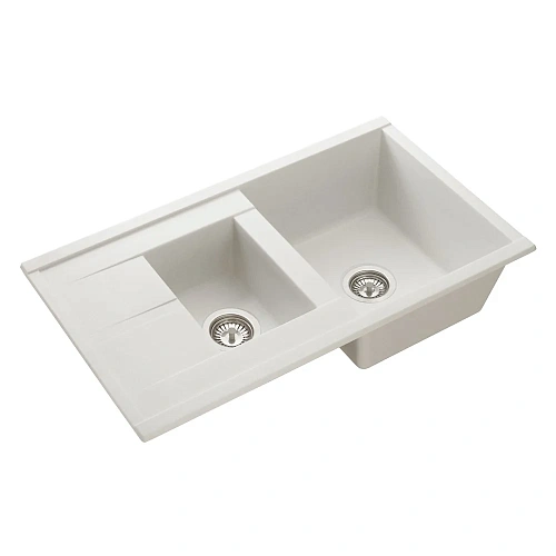 Кухонная мойка Aquaton Делия 87 1A716232DE240 из литого мрамора, жемчуг Кухонная мойка Aquaton Делия 87 1A716232DE240 из литого мрамора, жемчуг