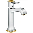 Смеситель для раковины Hansgrohe Metropol Classic хром/золото 31302090 Смеситель для раковины Hansgrohe Metropol Classic хром/золото 31302090