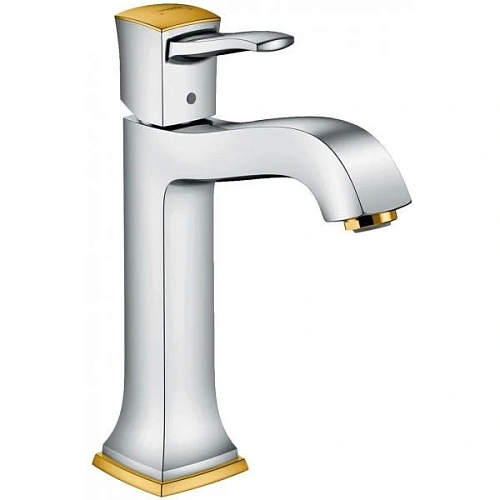 Смеситель для раковины Hansgrohe Metropol Classic хром/золото 31302090 Смеситель для раковины Hansgrohe Metropol Classic хром/золото 31302090