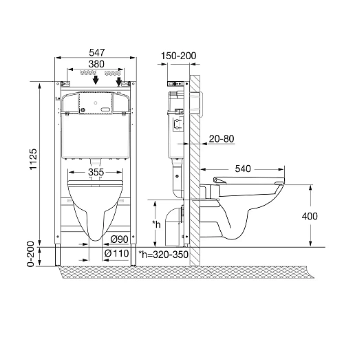 Комплект унитаза Roca Debba 893104970 Rimless с инсталляцией;сиденьем дюропласт;без панели смыва Комплект унитаза Roca Debba 893104970 Rimless с инсталляцией;сиденьем дюропласт;без панели смыва