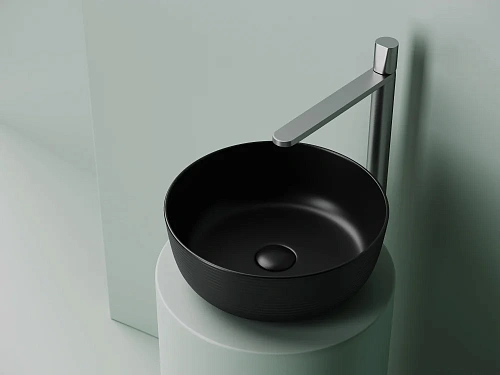 Раковина Ceramica Nova ELEMENT CN6073MB черный матовый накладная Раковина Ceramica Nova ELEMENT CN6073MB черный матовый накладная