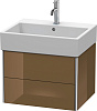 Картинка анонса товара «тумба под раковину duravit xsquare xs419306161 подвесная 58 см коричнево-оливковый глянцевый»
