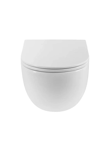 Унитаз подвесной BelBagno ETNA BB008CH-TOR/SC безободковый с сиденьем и смывом TORNADO Унитаз подвесной BelBagno ETNA BB008CH-TOR/SC безободковый с сиденьем и смывом TORNADO