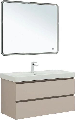 Тумба под раковину Aquanet Вега 2.0 100 бежевый 00337939 подвесная Тумба под раковину Aquanet Вега 2.0 100 бежевый 00337939 подвесная